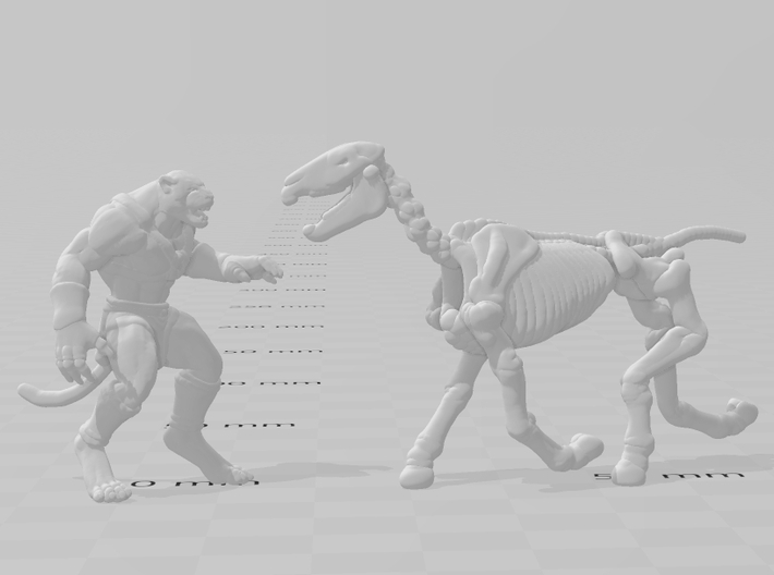 Skeleton Horse miniature model fantasy games dnd 3d printed 