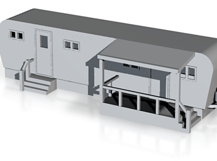 Trailer Mobile Home 30ft - HO 87:1 Scale 3d printed