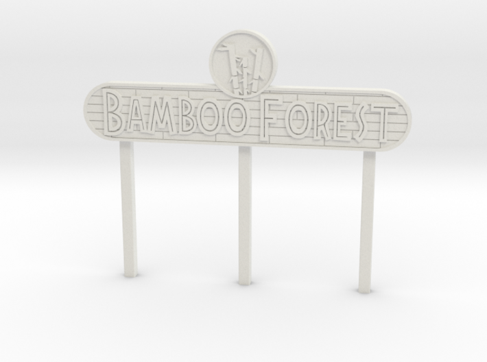 Modern Bamboo Forest Sign 3d printed