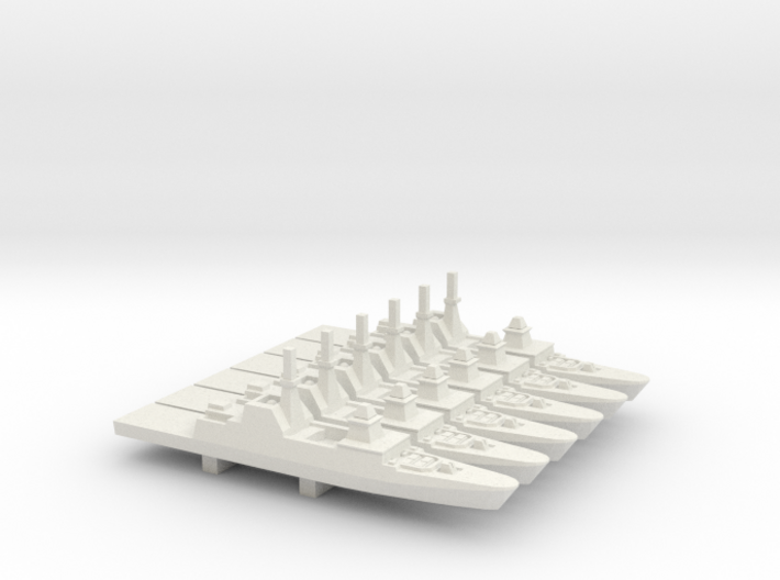 Formidable-class frigate x 6, 1/2400 3d printed