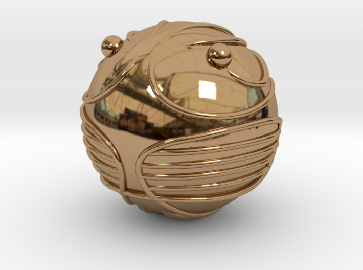 The Golden Snitch (14K GOLD) 3d printed