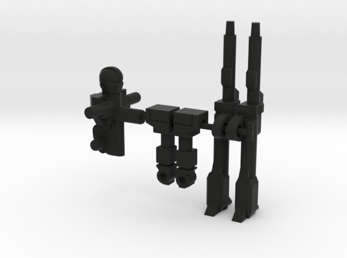 Barrelroller and Recoil RoGunners 3d printed Black Parts