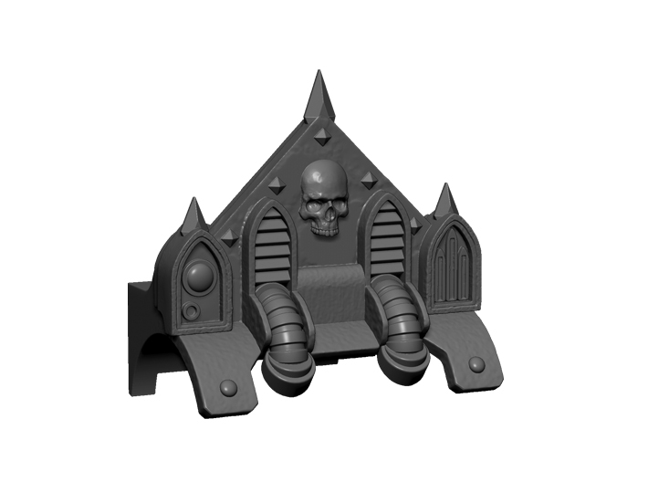 Zealot Backpack Shrine 7&quot; scale 3d printed