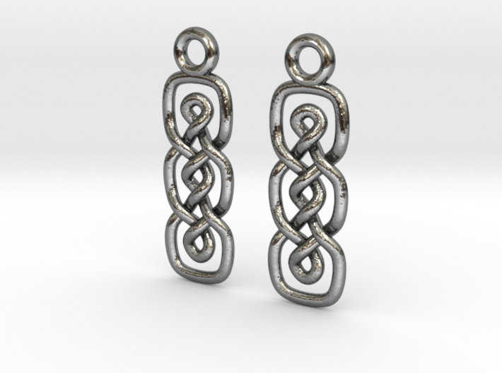 Double loop [Earrings] 3d printed