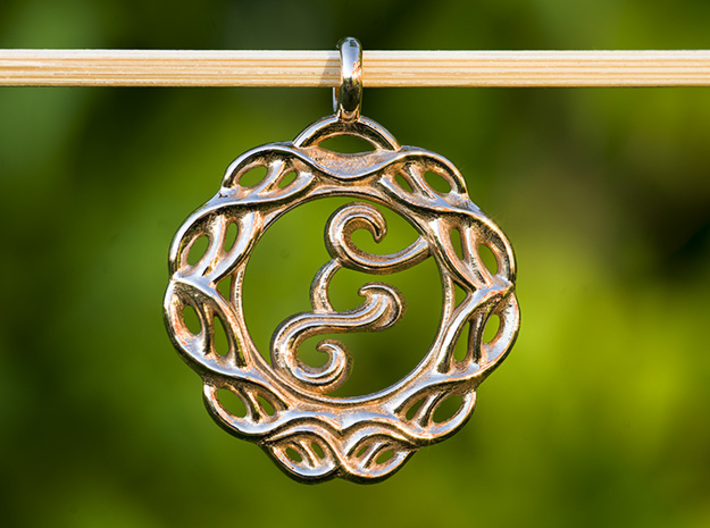 Celtic living water wellspring of life pendant. 3d printed Spring of life Living Water  pendant