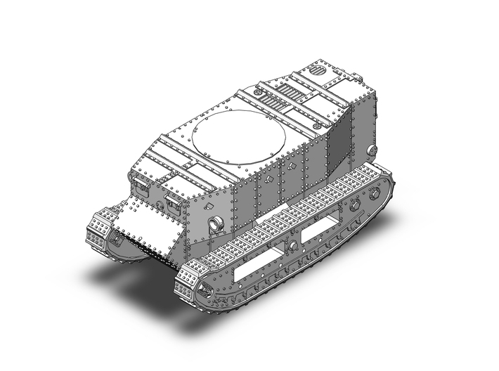 Little Willie WW1 tank 3d printed 