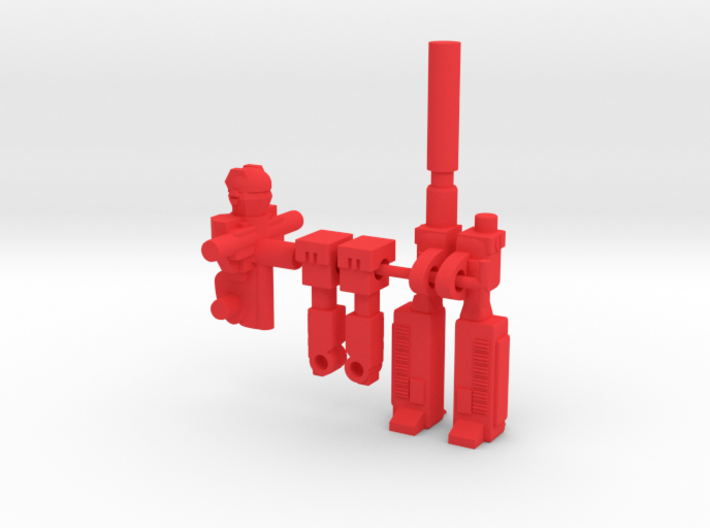Barrel and Grid RoGunners 3d printed Red Parts