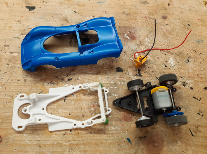 Thunderslot Chassis for Fly Porsche 908/2 3d printed 