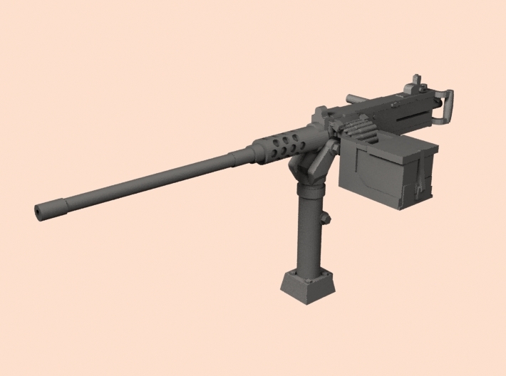 1/24 M2 Browning machinegun WW2 tank mount 3d printed