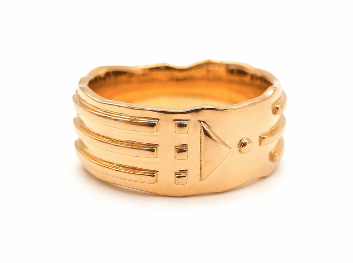 Atlantis Ring - Solid 3d printed Atlantis Ring - Solid - Rose Gold Plated Brass