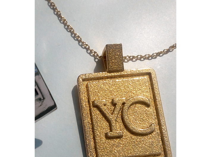YC Letter Pendant 3d printed