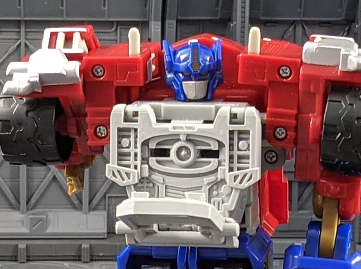 TF Armada Prime Chest Grille 3d printed Open to reveal the Matrix