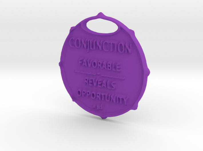 CONJUNCTION-a3dastrologycoin- 3d printed CONJUNCTION-a3dastrologycoin-