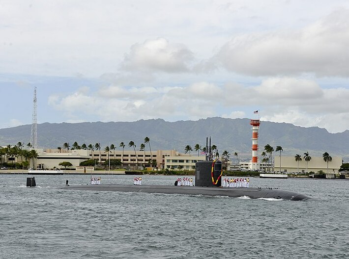 Nameplate USS Santa Fe SSN 763 3d printed Los Angeles-class nuclear-powered attack submarine USS Santa Fe SSN 763.