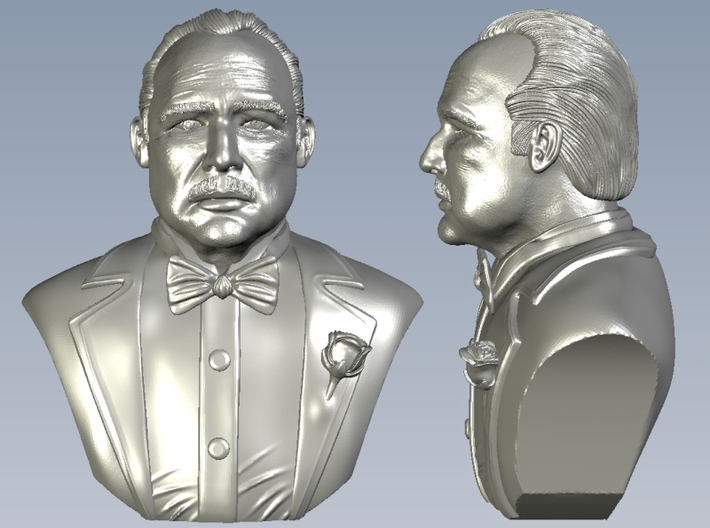 1/9 scale 'Godfather' Don Vito Corelone bust  3d printed 