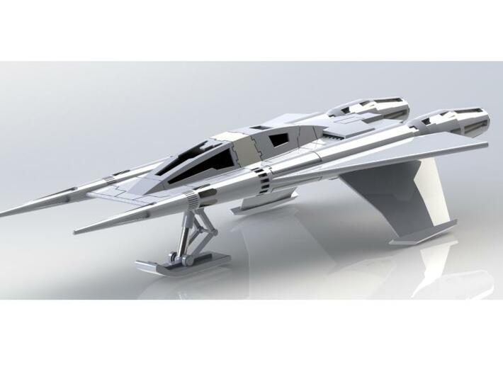 11.77 inch long 1:48th scale Star Jet Pod Fighter 3d printed 