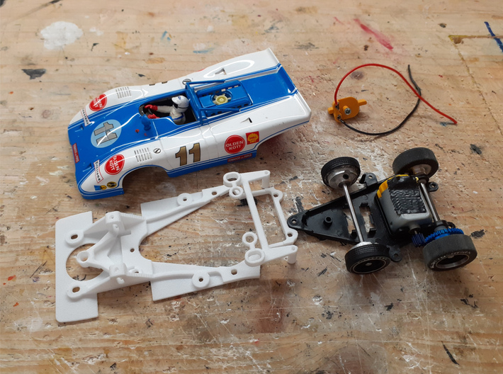 Thunderslot Chassis for Fly Porsche 917 PA Spyder 3d printed 