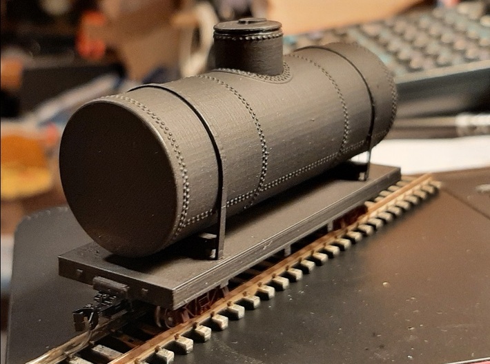 HON30 AND N SCALE TRACK CLEANER TANK CAR 3d printed HON30 AND N SCALE TRACK CLEANER TANK CAR