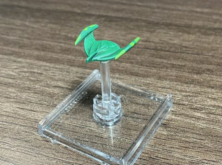 Romulan BOP (ENT) 1/7000 x2 3d printed Attack Wing version, Smooth Fine Detail Plastic, picture by Chrisnuke.