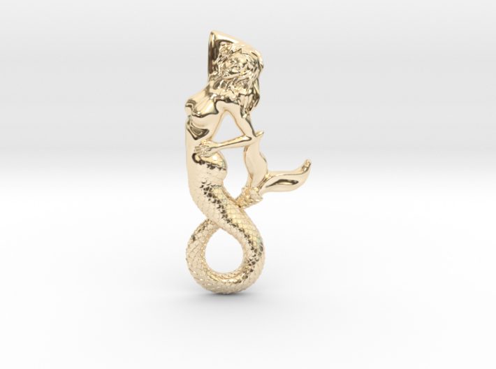 Sailor's Fantasy - Mermaid Necklace 3d printed