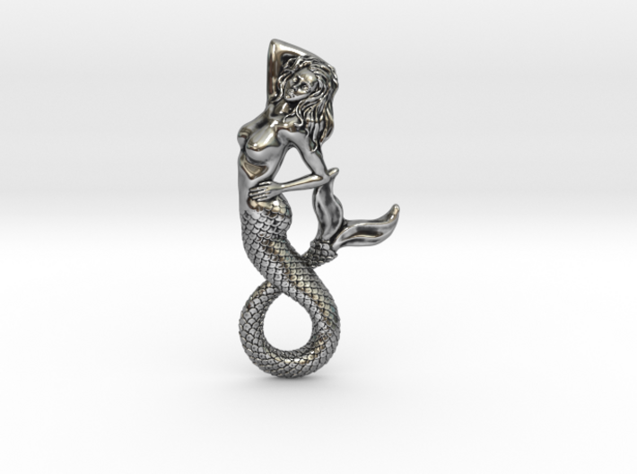 Sailor's Fantasy - Mermaid Necklace 3d printed 