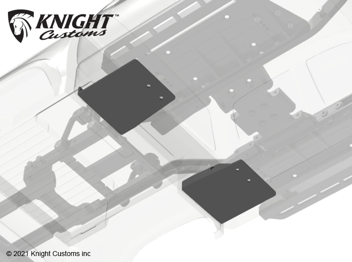 KCKR1019 Knightrunner inner floor rear 3d printed