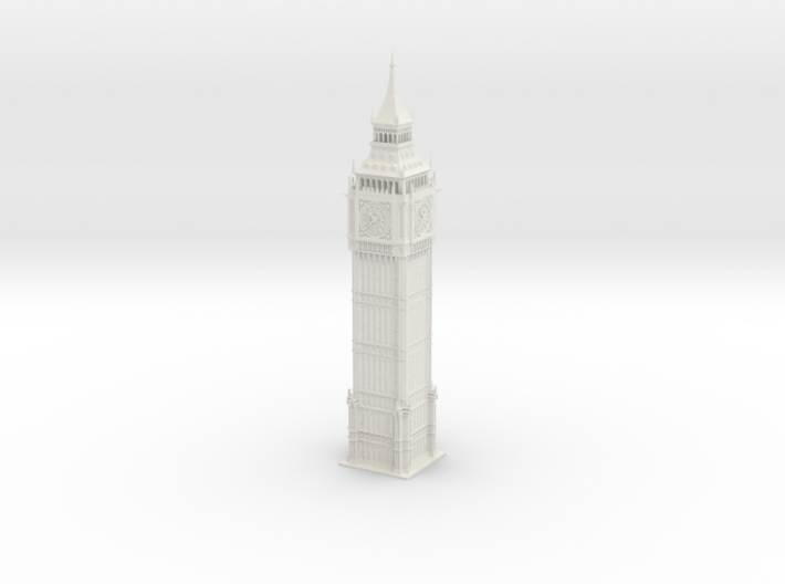 1:1000 Miniature Big Ben 3d printed