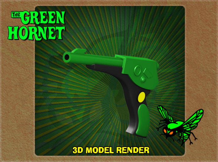 1:9 Scale Green Hornet Gas Gun 3d printed