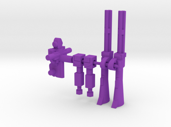 Crazybolt and Vice Grip RoGunners 3d printed Purple Parts