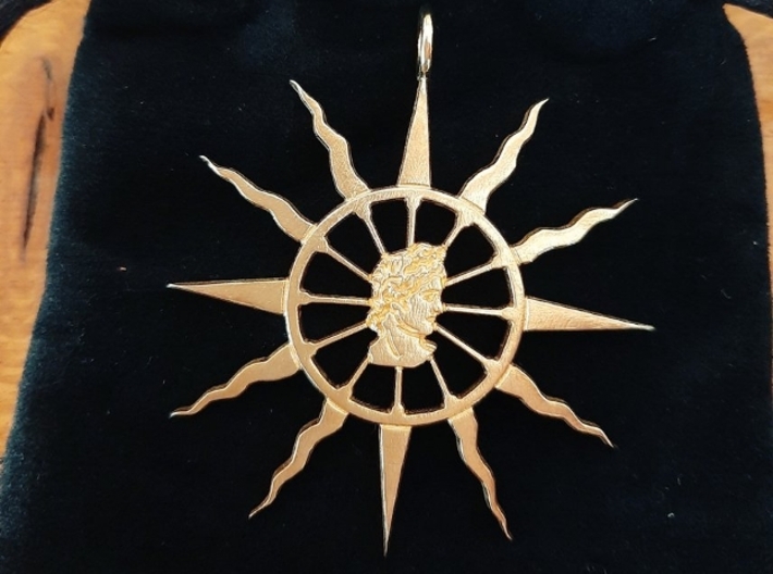 Apollo's solar chariot wheel (original) 3d printed