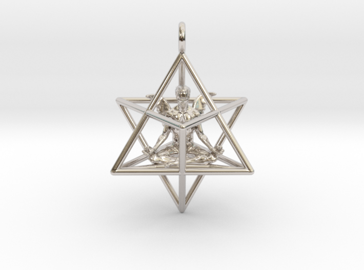Startetrahedron with Male Angel 40 mm 3d printed