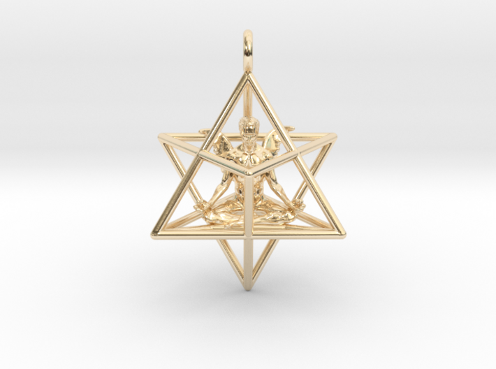 Startetrahedron with Male Angel 40 mm 3d printed