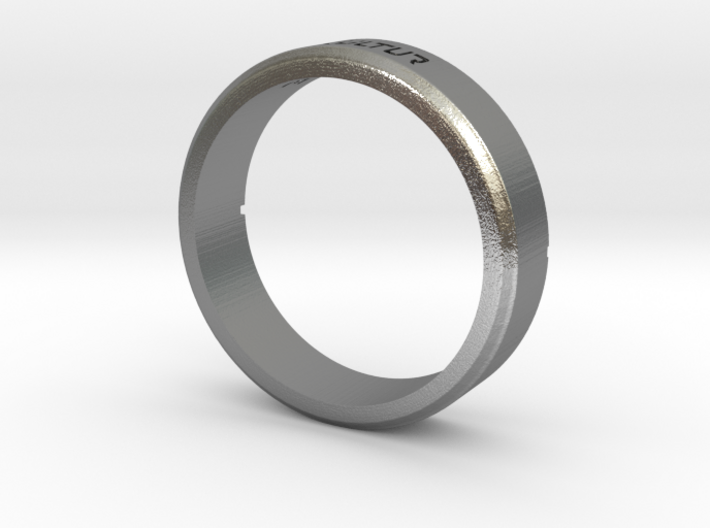 Custom Classic Round Ring - Engraved 3d printed