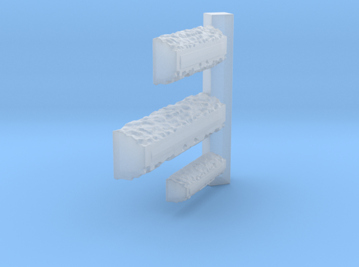 3 S Scale Log Planters 3d printed This is a render not a picture