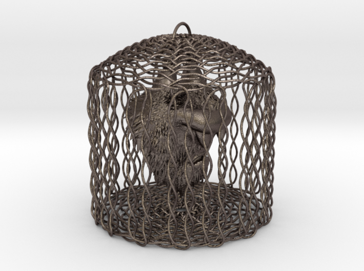 Caged Hairy Mongrel 3d printed