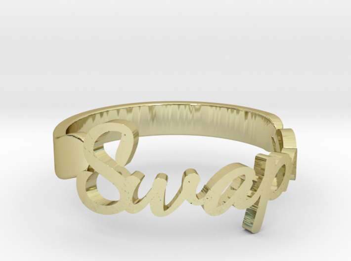 Personalized Name Ring 3d printed