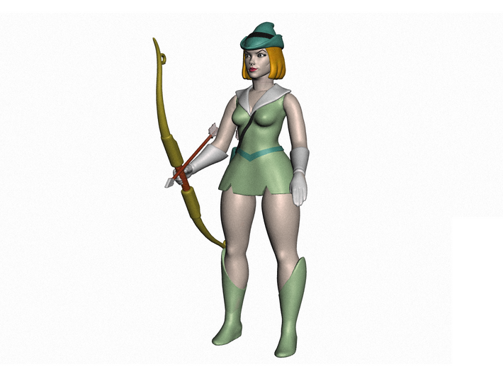 Bowena Full Figure with Bow&amp;Arrows VINTAGE 3d printed