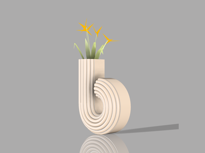 Letter planter "b" 3d printed 