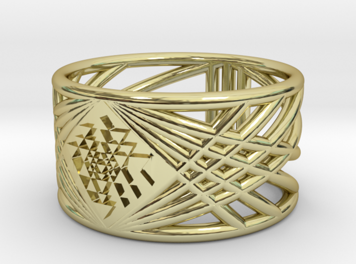 Sri Yantra Ring | Sacred Geometry Ring|Sterling Silver Sri Yantra Ring–  Ekeko Crafts