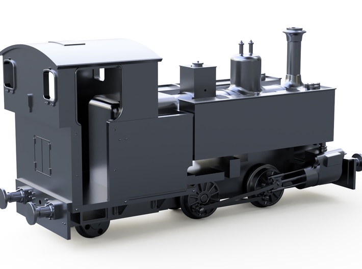 009 Tom Rolt - Talyllyn Railway No 7 3d printed Rendered with Bachmann ‘Percy’ chassis.