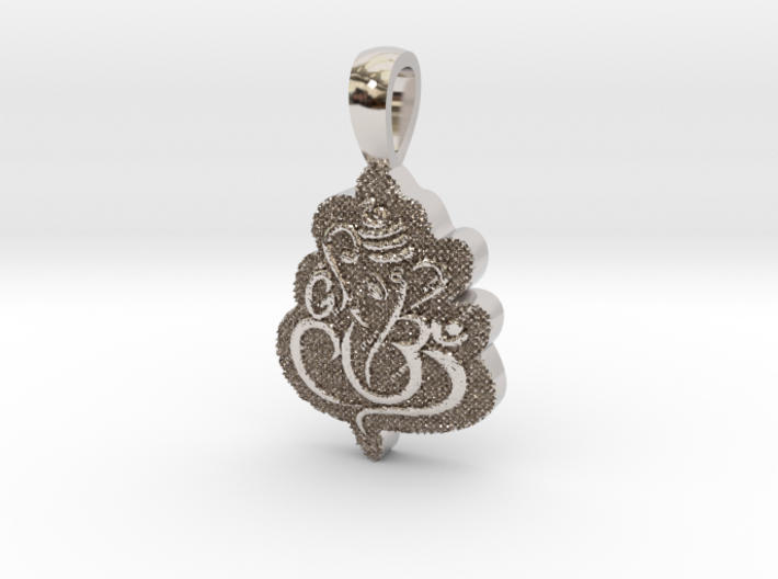 Ganesha with Om Shape Pendant 3d printed