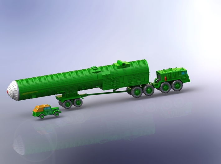 ABM-1 Galosh Missile Transport 1/200 3d printed 