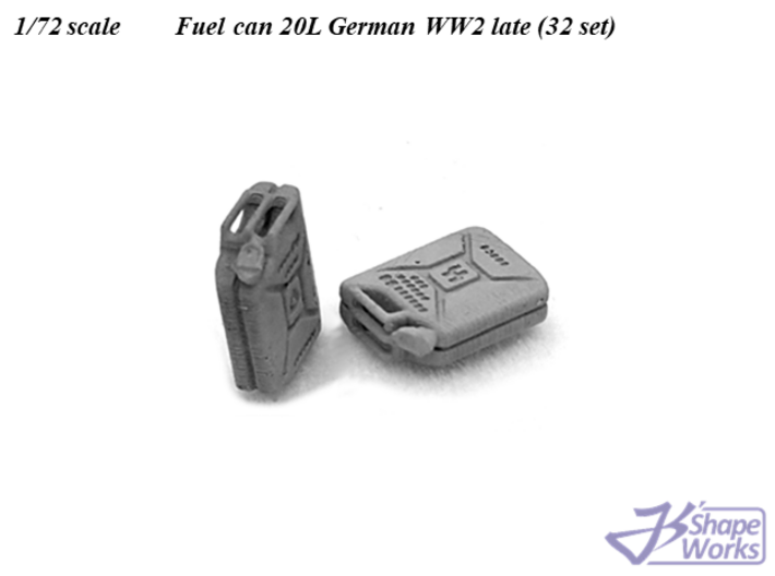 1/72 Jerrycan German WW2 Late (32 set) 3d printed 