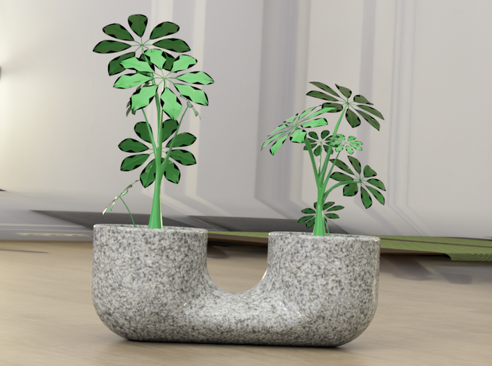 Connected planter 3d printed 