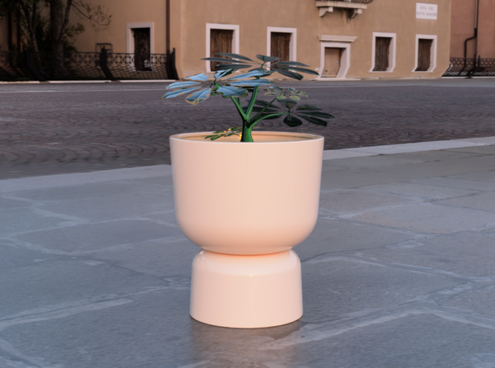 Raw earth planter  3d printed 