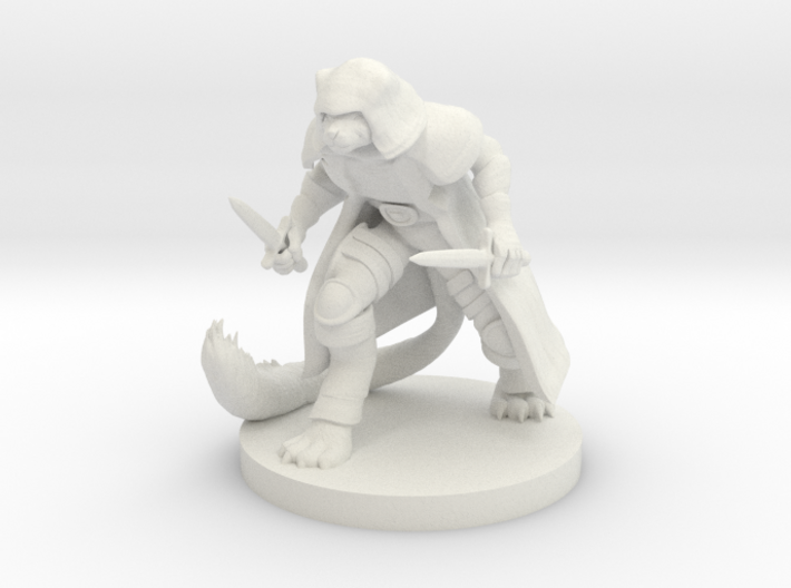 Tabaxi Rogue with bushy tail 3d printed 