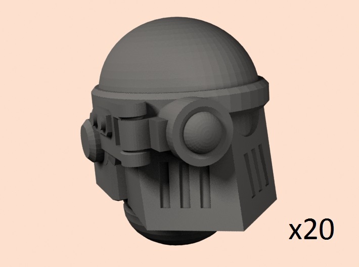 28mm Astrowarrior M2 +visor helmets 3d printed