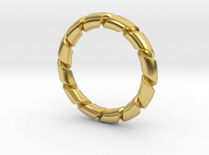 Backward Time - Spiral Magic Ring 3d printed