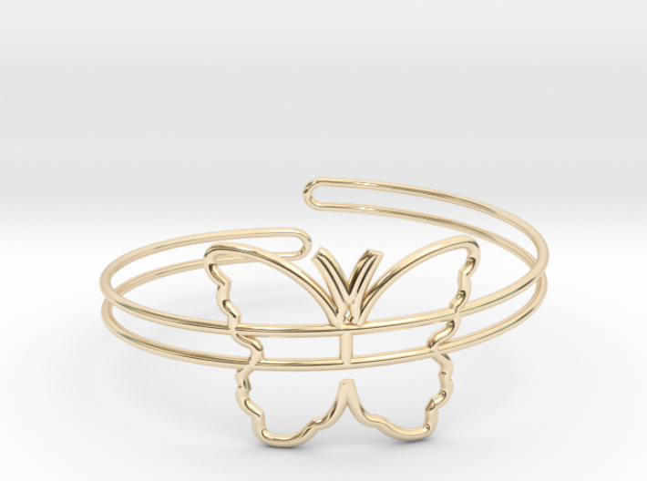 Wire Butterfly Bracelet 3d printed