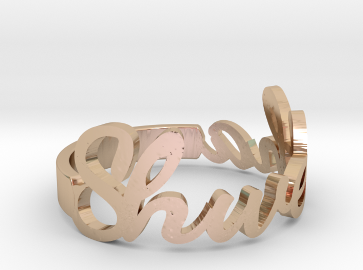 Name Ring Customizable 3d printed